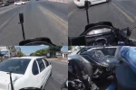 Kaza anları kamerada:Araçlarla çarpışan motosiklet ve elektrikli bisiklet sürücüleri yaralandı