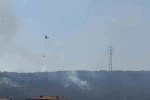 Kazdağları eteklerindeki yangın Zeytinli Mahallesine doğru ilerliyor
