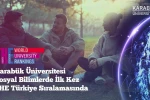 KBÜ, THE 2026’da sosyal bilimlerde Türkiye listesinde yer aldı