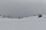 Keltepe Kayak Merkezi’nde kar yağışı etkili oldu
