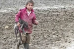 Kendisi küçük yüreği büyük: Minik Zeynep’in yeni doğan kuzuyu soğuktan korumak için gösterdiği çaba duygulandırdı