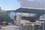 Kereste işletmesinde korkutan yangın