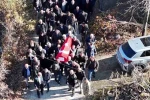 Kıbrıs Gazisi Karabey Eroğlu, son yolculuğuna uğurlandı