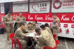 Kilis’te jandarmadan Kızılay’ın kan bağışı kampanyasına destek