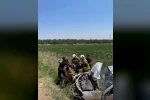 Kırıkhan’da tarlaya uçan otomobilin sürücüsü yaralandı