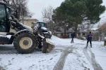 Kırklareli’nde kar yağışı hayatı olumsuz etkilemeye devam ediyor