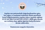 Kırklareli’nde taşımalı eğitime 1 gün ara