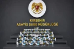 Kırşehir’de 460 paket makaron ele geçirildi