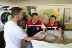 Koçaker, hububat ve bakliyat eleme tesisini ziyaret etti