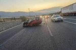 Kontrolden çıkan otomobil devrildi: 1 yaralı