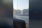 Kontrolden çıkan otomobil takla attı 
