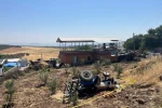 Kontrolden çıkarak devrilen traktörün sürücüsü hayatını kaybetti