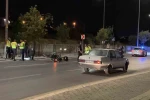 Kontrolü kaybolan motosikletli polis direğe çarptı: 1 yaralı