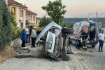 Kontrolünden çıkan aracın genç sürücüsü yaralandı