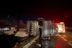 Konya’da otomobil tır ile çarpıştı: 1 yaralı