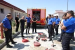 Konya İtfaiyesi’nin yangına müdahale eğitimleri sürüyor
