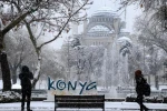 Konya'nın birçok ilçesinde eğitime kar engeli