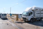Konya yolunda hafif ticari araçla kamyonetin çarpışması sonucu 1 kişi yaralandı