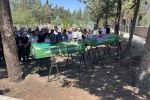 Konya’da derede boğulan kız kardeşlere acı veda