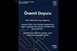 Kültür Yolu Festivali’nde bugünkü konser etkinlikleri iptal edildi