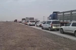Kum fırtınası trafiği olumsuz ekliyor