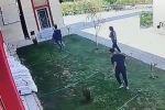 Kütahya’da caminin sulama fıskiyelerine zarar verdiler: O anlar kameraya yansıdı
