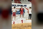 Liseli kick boks sporcusu Türkiye şampiyonu oldu