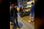 Lüleburgaz’da otomobil ile motosiklet çarpıştı, taraflar arasında gerginlik yaşandı