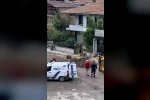 Mahallede korku dolu anlar: Gaz hattı delindi