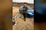 Mahsur kalan mavi balıkçıl kuşunu doğa gezisine çıkan gençler kurtardı