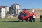 Malatya’da ambulans helikopter 66 yaşındaki hasta için havalandı
