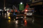Malatya’da istinat duvarı çöken bina tahliye edildi