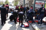 Malatya’da yunus timleri kaza yaptı: 2 polis yaralı