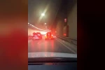 Maltepe’de tünelde tehlikeli yolculuk kamerada