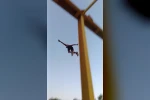 Manavgat’ta 20 metre yükseklikteki köprüden çocukların tehlikeli atlayışı