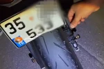 Manisa’da katlanır plakalı motosiklete 156 bin TL ceza