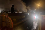 Manyas’ta samanlık yangını söndürüldü