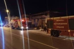 Marangozhanede çıkan yangın paniğe neden oldu
