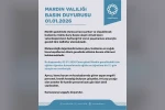 Mardin’de eğitime 1 gün ara verildi