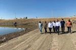 Mardin’de kuruyan gölette temizlik ve ıslah çalışması