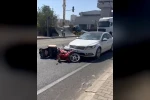 Mardin’de otomobil ile motosiklet çarpıştı: 1 yaralı