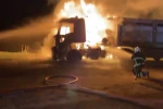 Mardin’de tırda yangın 