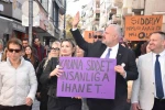 Menemen, kadına şiddete karşı tek ses oldu