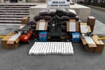 Mersin’de kaçak tütün ve makaron ele geçirildi