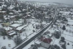 Mersin’de kar güzelliği dronla görüntülendi