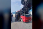 Mersin’de minibüs ile vinç çarpıştı: 1 yaralı
