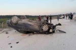 Mersin’de stabilize yolda otomobil takla attı: 1 ölü,1 yaralı