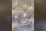 Mersin’de üst aramasında polislere direnen şahıslar ile polisler arasında arbede