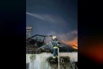 Milas’ta çatı yangını