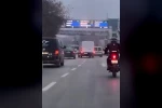 Minibüs sürücüsü makas atarak trafiği tehlikeye düşürdü